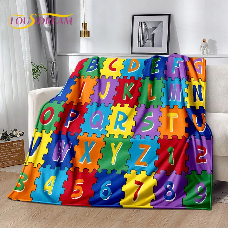 Abc Kids Early Education - Selimut Lembut Berbahan Flanel Motif Kartun