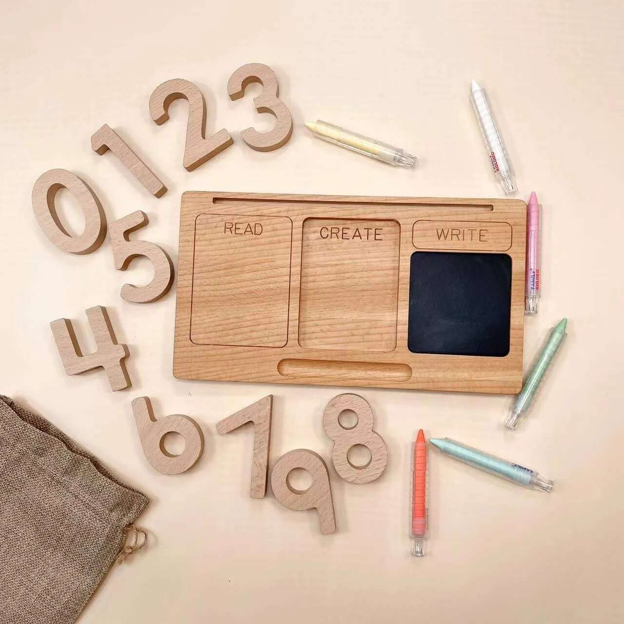 Kids Education Card - Tablet Belajar Montessori Anak Baru Belajar