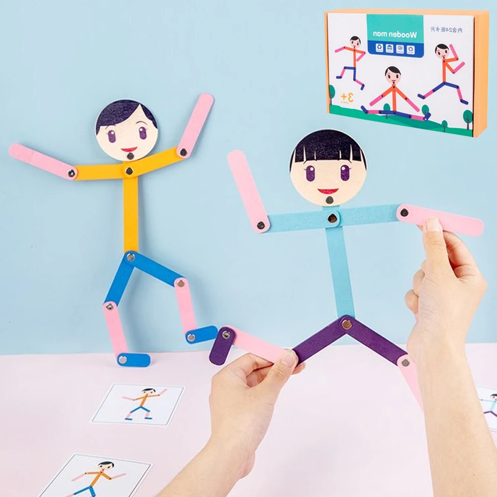Human Body Puzzle - Mainan Puzzle anak, bahan pria olahraga