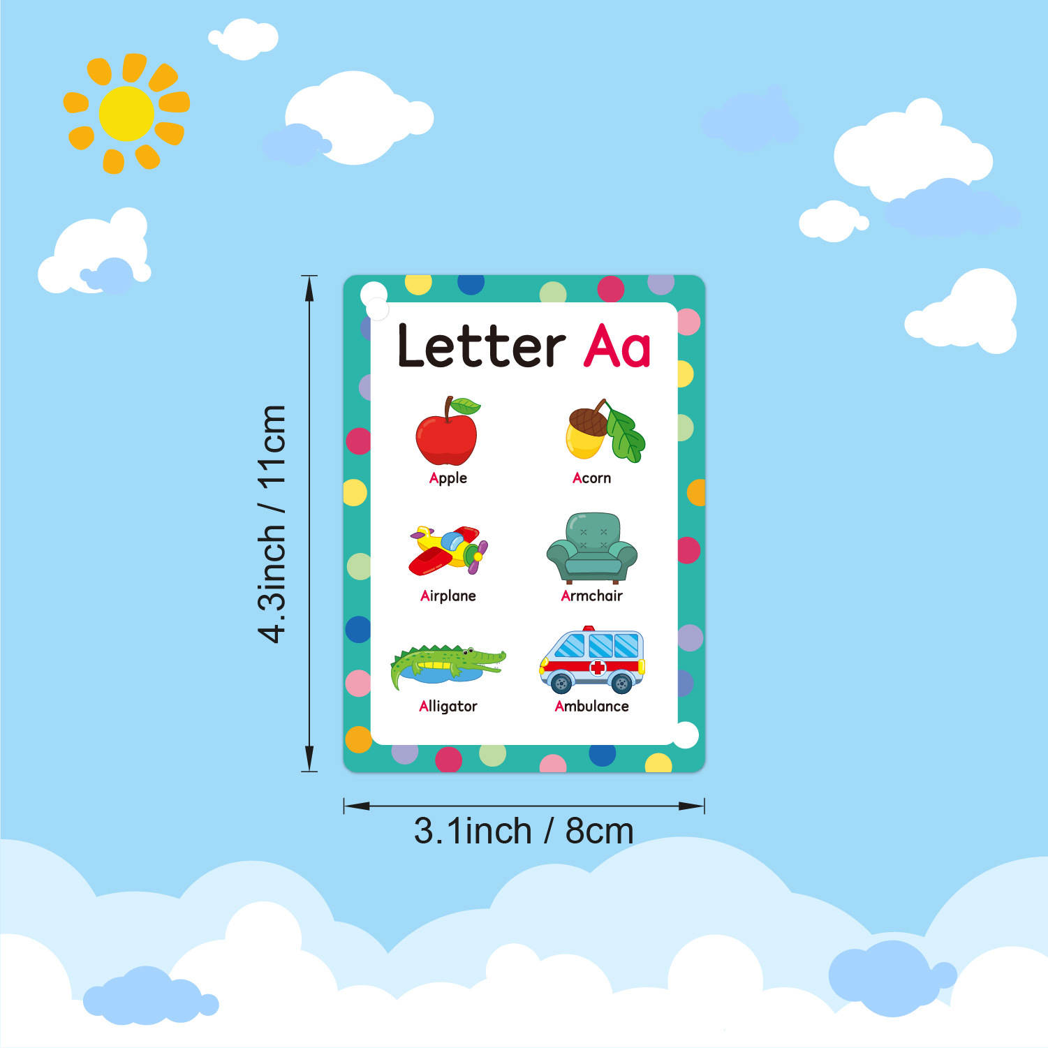 Kartu Flash Fonik ABC untuk An - Abc Kids Early Education ulasan dan harga