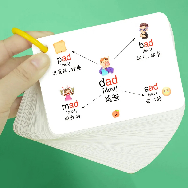 Kartu peta pikiran kata 600 de - Kids Education Card ulasan dan harga