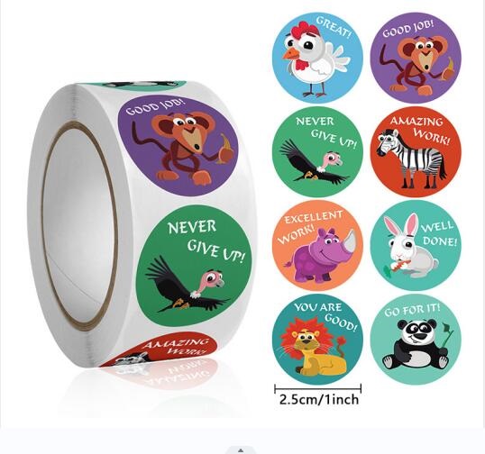 Stiker Pembelajaran Hewan Lucu - Kids Education Motivation ulasan dan harga