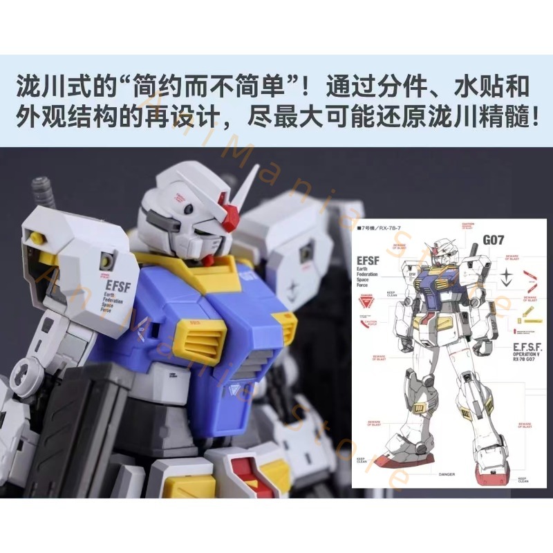 Baru 107 1/144 RG RX-78-7 7th  - Bandai Model Gundam Rg ulasan dan harga